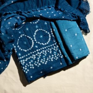 Teal Rangrez Bandhani